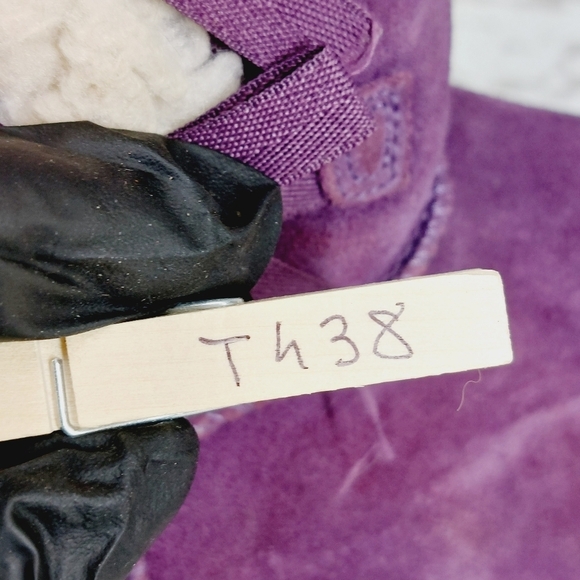 Koolaburra by UGG Victoria Purple Suede Short Fashion Boots  T438 - Picture 8 of 8